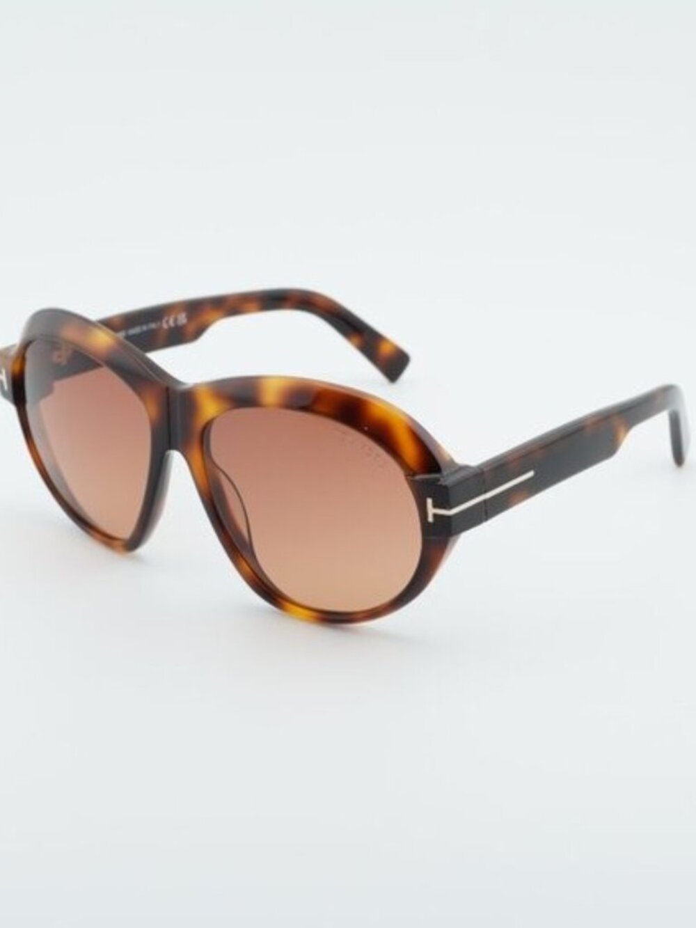 Tom Ford Inger FT1113 53T Sunglasses Havana Geometric Frame, Bordeaux Lenses